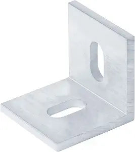 20 Pack Aluminum Slotted L Brackets, 1-5/8" x 1-5/8" x 1-5/8", Heavy Duty