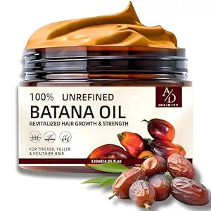 100% Unrefined Raw Batana Oil for Hair Growth Dr. Sebi Organic Pure from Honduras with Keratin, Coffee Extract & Other Ingredients to Enhance Efficacy for Thicker, Strength - Botana Oil 4oz