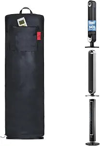 Indoor Tower Fan Cooler Cover, Fits Dreo Evaporative Air Cooler and 42 Inch Oscillating Fan, LASKO Pinnacle 40", Apex 42", Oscillating 42.5" Bladeless Standing Fan Portable Round Cover (13"D  41"H)