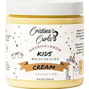 Cristina's Curls Hair Moisturizing Cream for Kids, Daily Leave-In Moisturizer for Curly Hair, Hydrating Hair Cream for Dry Curls, Sulfate-Free Plant-Based