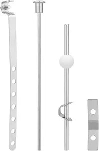 5pcs Bathroom Sink Pivot Assembly Kit, Universal Pop-Up Drain Lift Rod Linkage & Spring Clip Kit for Lavatory Vanity Sink Stopper Replacement