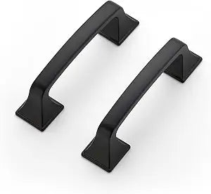 Ravinte Matte Black Square Foot Arch Cabinet Pulls 3 Inch 30 Pack