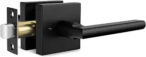 Goldenwarm Matte Black Door Handle Interior, Privacy Bedroom - 1 Pack