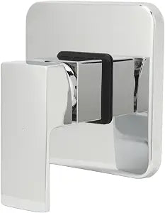 Copper Shower Handle Valve Kit, Square Wall Mount Shower Rough In Mixing Valve for Bathroom,with Temperature Control Handle and Scald Prevention