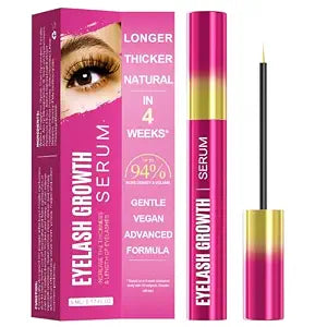 Eyelash Growth Serum with Advanced Formula Eyelash Enhancing Serum for Longer Thicker and Fuller Lashes Lash for Eyelash Growth Gentle & Vegan 0.17 Fl Oz (5mL)