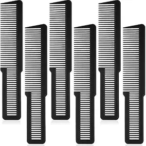 Patelai 6 Flat Top Styling Comb,Black
