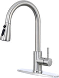 VCCUCINE Kitchen Faucet with Pull Down Sprayer, Brushed Nickel Faucet