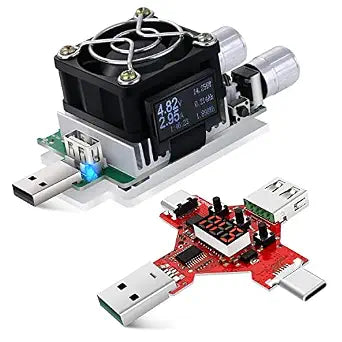 USB Power Meter, Eversame 35W Adjustable Constant Current Electronic USB Load Tester Power Discharge Resistor With QC2.0/3.0 TriggerFor Testing Chargers And Cables/The Capacity of Power Bank