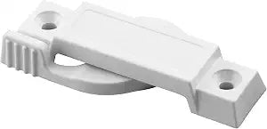 Prime-Line F 2666 Sash Lock, 3/8 In. Latch Projection, Fits Vinyl and Aluminum Sliding Windows, Vinyl Composite Material, White, Smooth Finish, (Single Pack)
