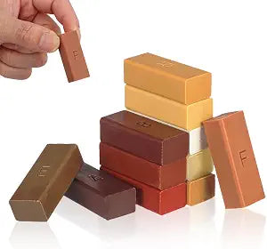 11 pcs Wood Floor Scratch Repair Wax Blocks Vinyl Floor Repair Kit Laminate Flooring LVP Hardwood Scratch Remover Melting Wax Blocks for Furniture Cabinet Hole Dent