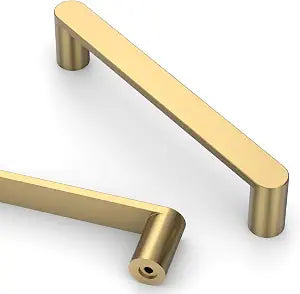 Asidrama 10 Pack 5 Inch(128mm) Champagne Bronze Kitchen Cabinet Handles, Cabinet Pulls Kitchen Cabinet Hardware for Cupboard Drawer Pulls