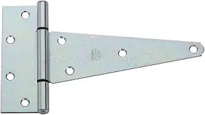 National Hardware Extra Heavy Duty T-Hinge, 8", Steel, Zinc Plated