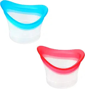 2pcs Eye Wash Cup Eye Wash Bath Kit Silicone Eyes Cleansing Cup for Eyes Rinse Portable eye Care Tool Cleaner for Quick Effective SoothingTired eyes Refresh Clean Dust Makeup Irritants