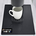 GORILLA GRIP Silicone Coffee Mat, Espresso Bar Essentials, 10x14, Black