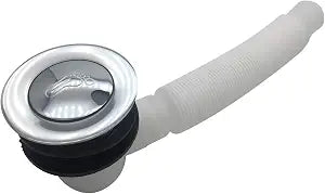 Tip Toe Style Bathtub Drain Stopper with A Flexible Water Pipe