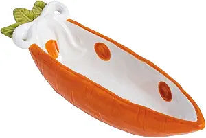Mud Pie Easter White Polka Dot Carrot Candy Tidbit Bowl