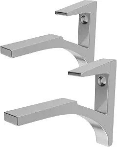 Brixwell Shelf Bracket, Adjustable Fit for 5/8" to 3/4" Glass, Pack of 2