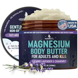 Magnesium Body Butter for Sleep & Relaxation - Topical Magnesium Butter 4oz