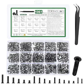 1060 Pcs M1.4 M1.7 M2 M2.5 Micro Laptop Screws Kitfor Electronic SSD