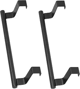 Cabinet Door Rack 2Pcs Towel Holder Set Stainless Steel Space Saving Kitchen Bathroom Compatible with Standard Doors 23CM