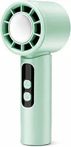 Handheld Fan,Portable Turbo Fan with Ice Cooler, 12H Long Lasting 4000mAh Battery,10000 RPM Strong Wind,Portable Fan for Travel, Valentines Day Gifts (Olive Green)
