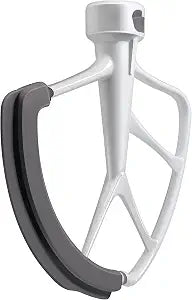 KITCHPOWER 6 Quart Flex Edge Beater for KitchenAid Bowl-Lift Stand Mixers, Paddle Attachment Mixer Accessory