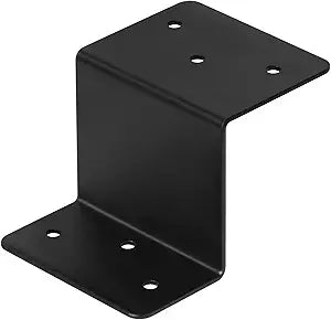 GBGS 10 Pcs Z Brackets, 2" High,for Wood Shelves Fixing,Black