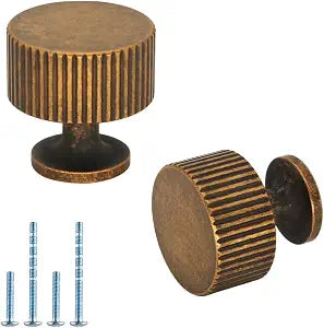 12 Pack Vintage Antique Brass Cabinet Knobs Dresser Knobs Drawer