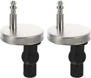 DOITOOL Toilet Seat Hinge Replacement Kit 2 pcs Toilet Seat Fixing Fitting Kit with Quick Release Screws and Nuts Accessories for Standard Top Fixed Seats Easy Replacement