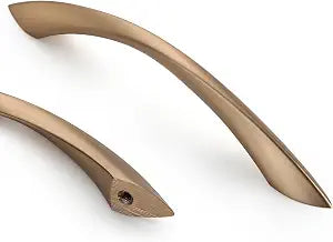 Asidrama 10 Pack 5 Inch(128mm) Champagne Bronze Cabinet Pulls Cabinet Handles Cupboard Handles Kitchen Cabinet Hardware for Cupboard Drawer Handles Dresser Pulls