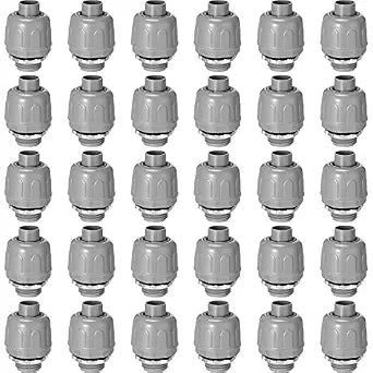 Maitys 30 Pcs 1/2 Inch Liquid Tight Connector Straight 180 Degree