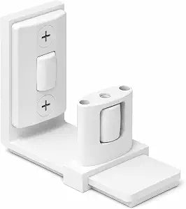 Sliding Barn Door Floor Roller Guide - Adjustable Width Wall Mount (White) | Grovers Home Solutions