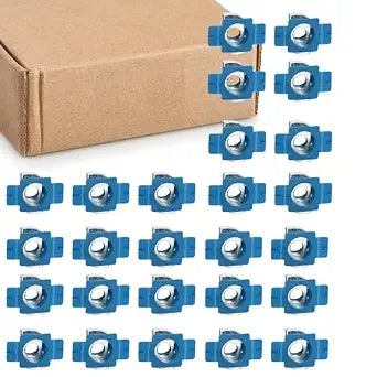 (100 Pcs) 1/4"-20 Strut Channel Nuts with Twist Tab