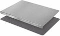 Stainless Steel Cutting Board with Lip for Kitchen, Chopping Boards with Grey Non-slip Mat, Cutting Board with Counter Lip for Meat, Fruits, Vegetables, Bread,Dough(15.7" x 11.8")