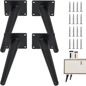 7" 4PCS Tapered Angled Legs for Furniture Couch Sofa Bed
