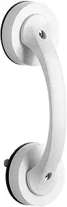 Suction Grab Bar for Shower Punch Free Shower Handle with Lock Bathroom Safety Assist Grip for Tile Glass Door Portable 8.07 X 2.55 X 1.96 in