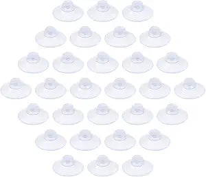 30 Pack 20mm Clear PVC Suction Cups for Glass Table Furniture