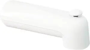 Westbrass 7" Diverter Tub Spout, Powder Coat White, E507D-1F-50