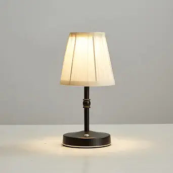 5W LED Cordless Mini Lamp,3000 mah Battery Operated Lamps,3 Color Temperature Dimmable Table Light,Small Rechargeable Lamp,Kitchen Lamps countertop,Restaurant (Black)