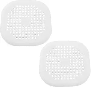 2 Pack 5.5 Inch White rain Hair Catcher