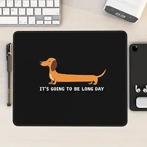 Dachshund Mouse Pad Weiner Dog Desk Mat, Cute Office Supplies Decor Gift