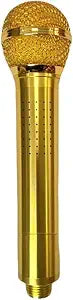Young Chii Singing Showerhead Microphone Showerhead Aluminum Alloy Bathroom Microphone(Gold)