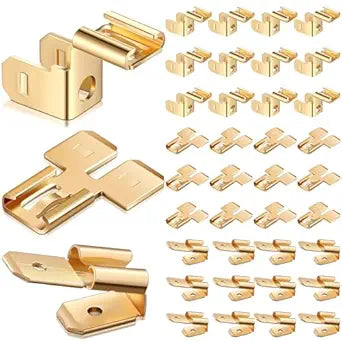 MorningRo 36 Pcs Electrical Quick Splice Wire Terminals,1/4" Gold