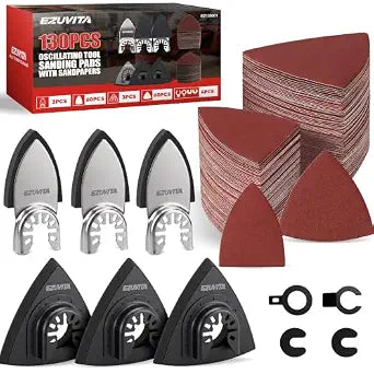 130PCS Oscillating Tool Sanding Pads, Detail Sanding Kit