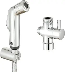 Handheld Bidet Toilet Two Function Sprayer Set with 7/8'' Brass T-Adapter