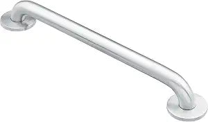 Moen DN8712 Bathroom Safety 12-Inch Stainless Steel Bathroom Grab Bar, Stainless
