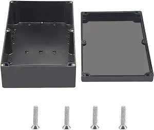 Outdoor Waterproof Junction Box IP67 Project Box ABS Black Electrical Boxes Electronic Enclsoure for DIY Project 10.4 x 7.2 x 3.7 inch (263x182x95mm)