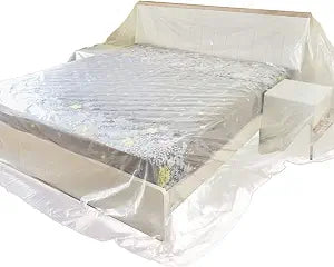Heavy Duty PEVA Waterproof & Dustproof Sofa Storage Covers Mouldproof Bed Sofa Couch Furniture Protector Cover Shelter For Moving protection And Long Term Storage (HZC182) (XL:118" x 158" (300x400CM))