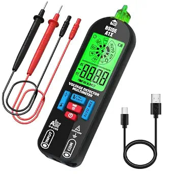 BSIDE Smart Digital Multimeter Tester Rechargeable Electrical Voltmeter Capacitance Diode Continuity Resistance Live Check AC DC Voltage Tester
