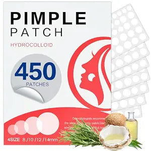 450 Pimple Patches for Face, Hydrocolloid Acne Patches for Zit Covers